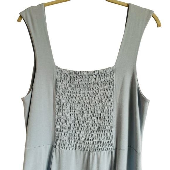 NWT Able Fit & Flare Supima Cotton Dress Light Blue, Size XL - Picture 5 of 10